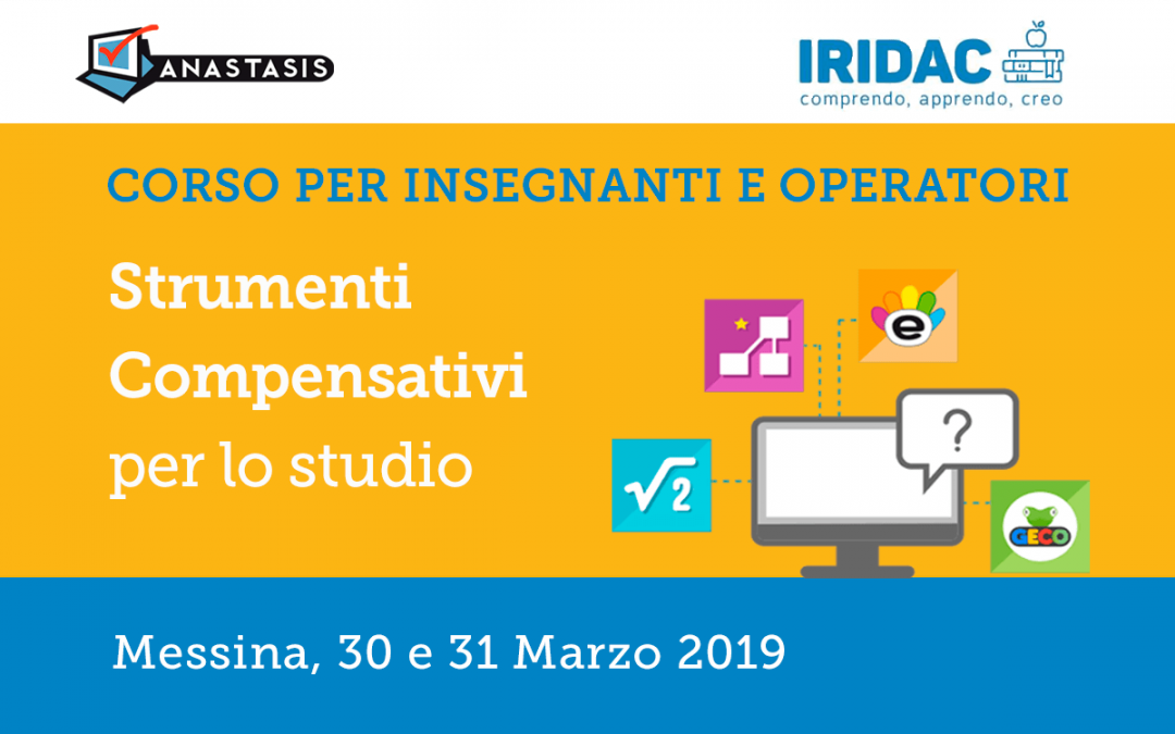 Corso sui compensativi per l’apprendimento a Messina con IRIDAC