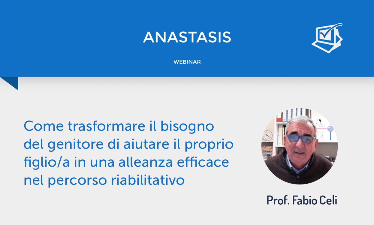 Webinar sull'Alleanza psicoeducatiova tenuto dal Prof. Fabio Celi