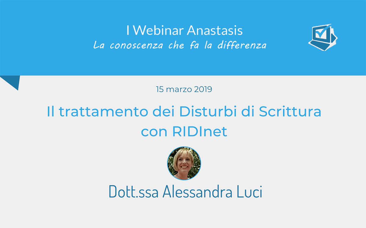 Il trattamento dei Disturbi Scrittura - Alessandra Luci