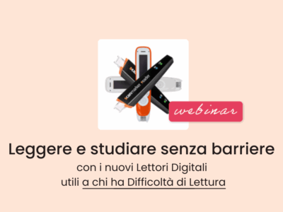 Locandina del webinar sui lettori digitali