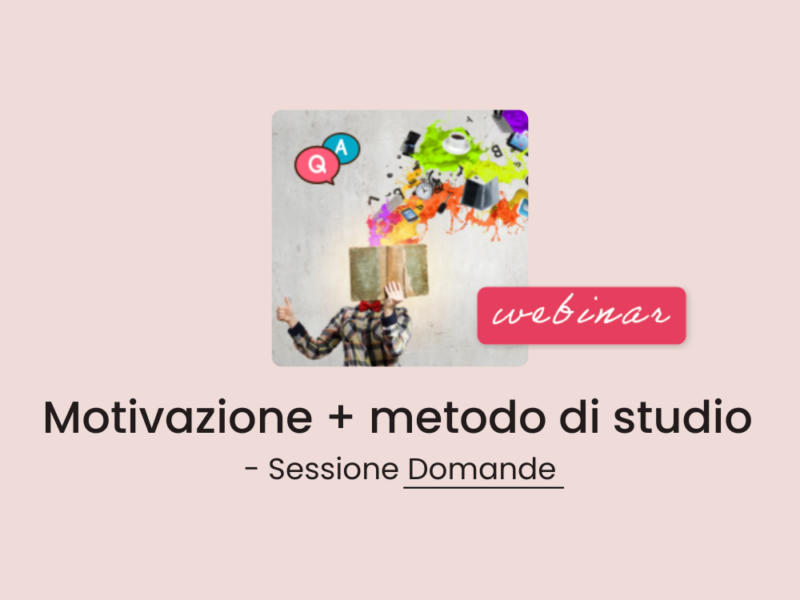 Locandina del webinar sul metodo di studio DSA