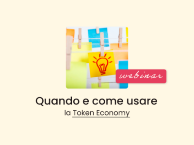 Locandina del webinar sulla token economy