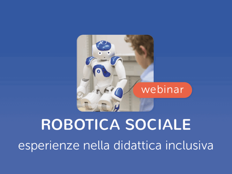 Robotica sociale didattica inclusiva